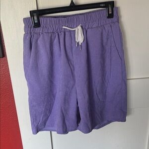 ROMWE Purple Athletic Shorts